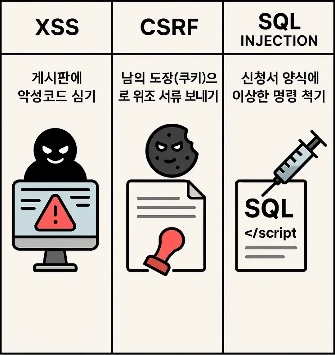 웹 3대 보안 취약점