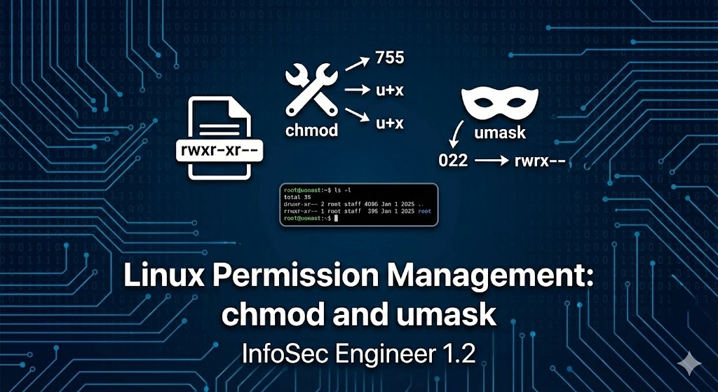 정보보안기사 - 1.2 리눅스 권한 관리 (chmod, umask 계산법)