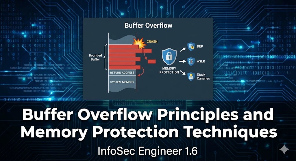 정보보안기사 - 1.6 버퍼 오버플로우(BOF) 원리와 메모리 보호 기법