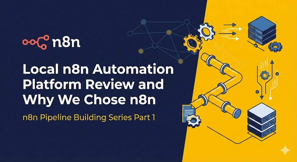 로컬 환경 자동화 플랫폼 비교와 엔에잇엔 선택 이유 - n8n 파이프라인 구축 시리즈 0편