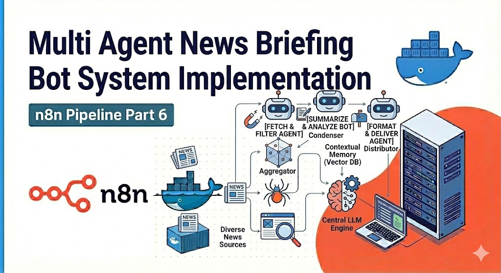 다중 에이전트 뉴스 브리핑 봇 구현 - n8n 파이프라인 6편