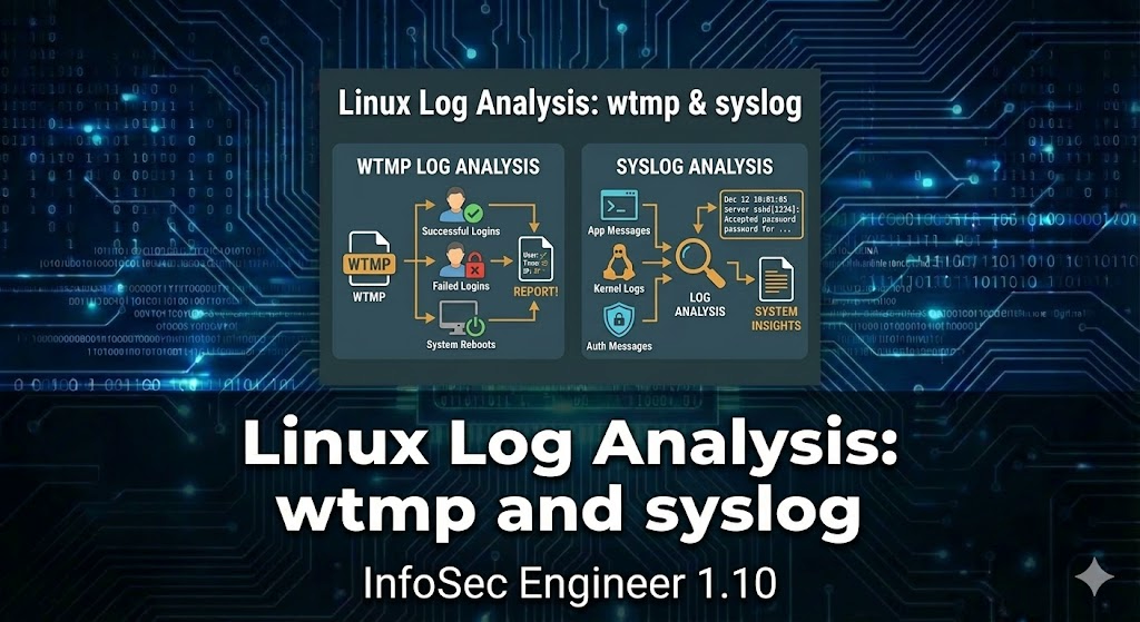 정보보안기사 - 1.10 리눅스 로그 분석 (wtmp, syslog)