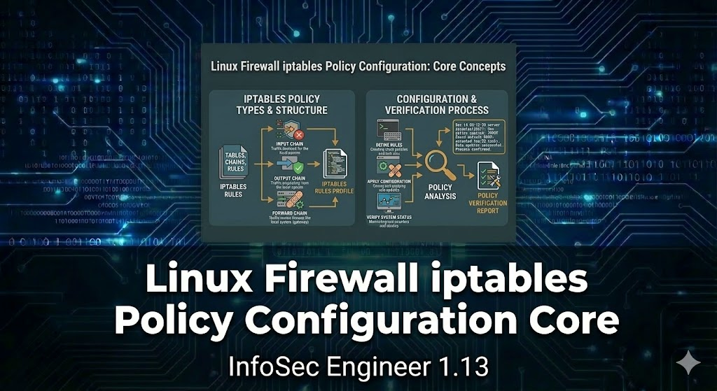 정보보안기사 - 1.13 리눅스 방화벽 iptables 정책 설정